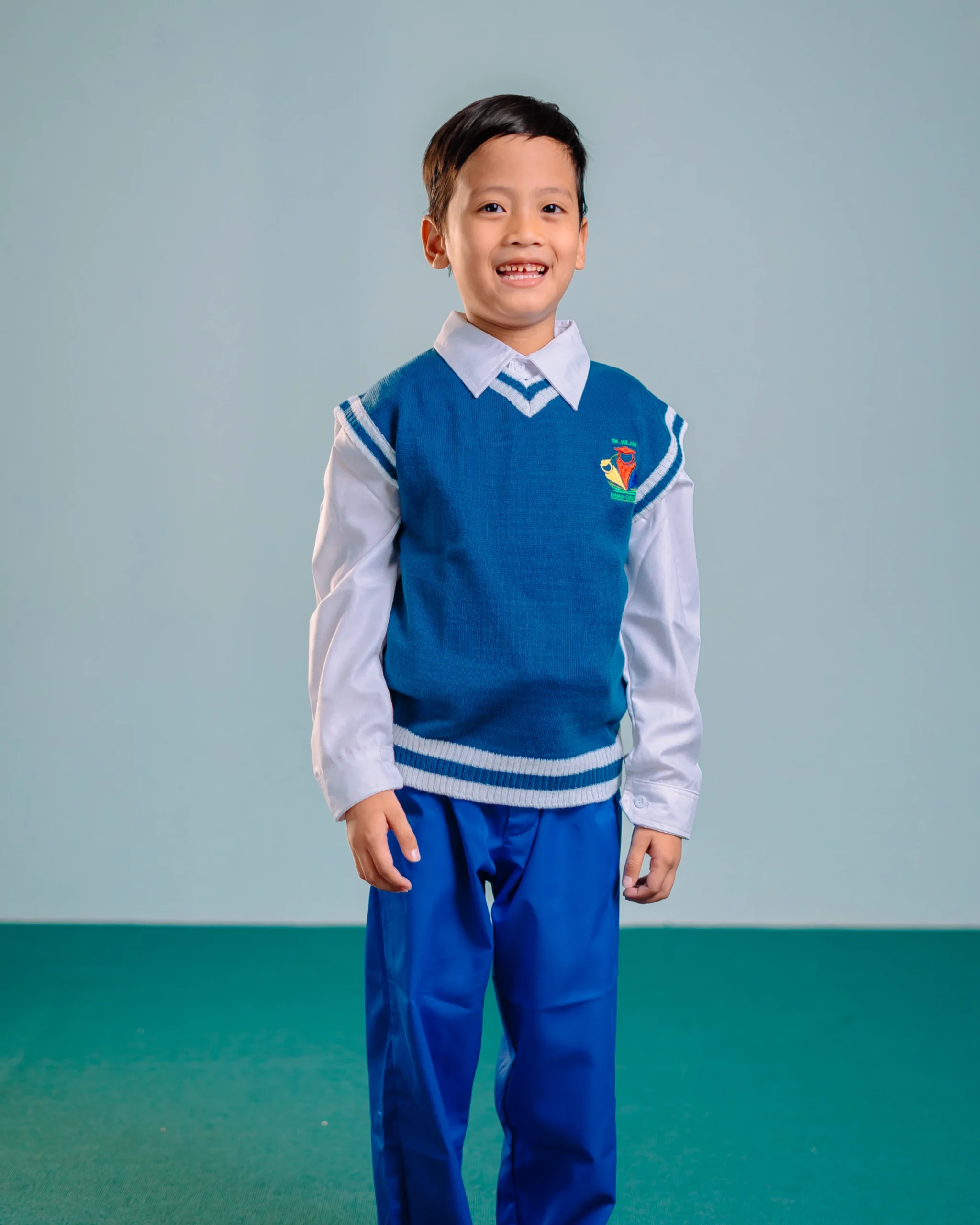 Siswa TK Tunas Cendekia ceria di kelas