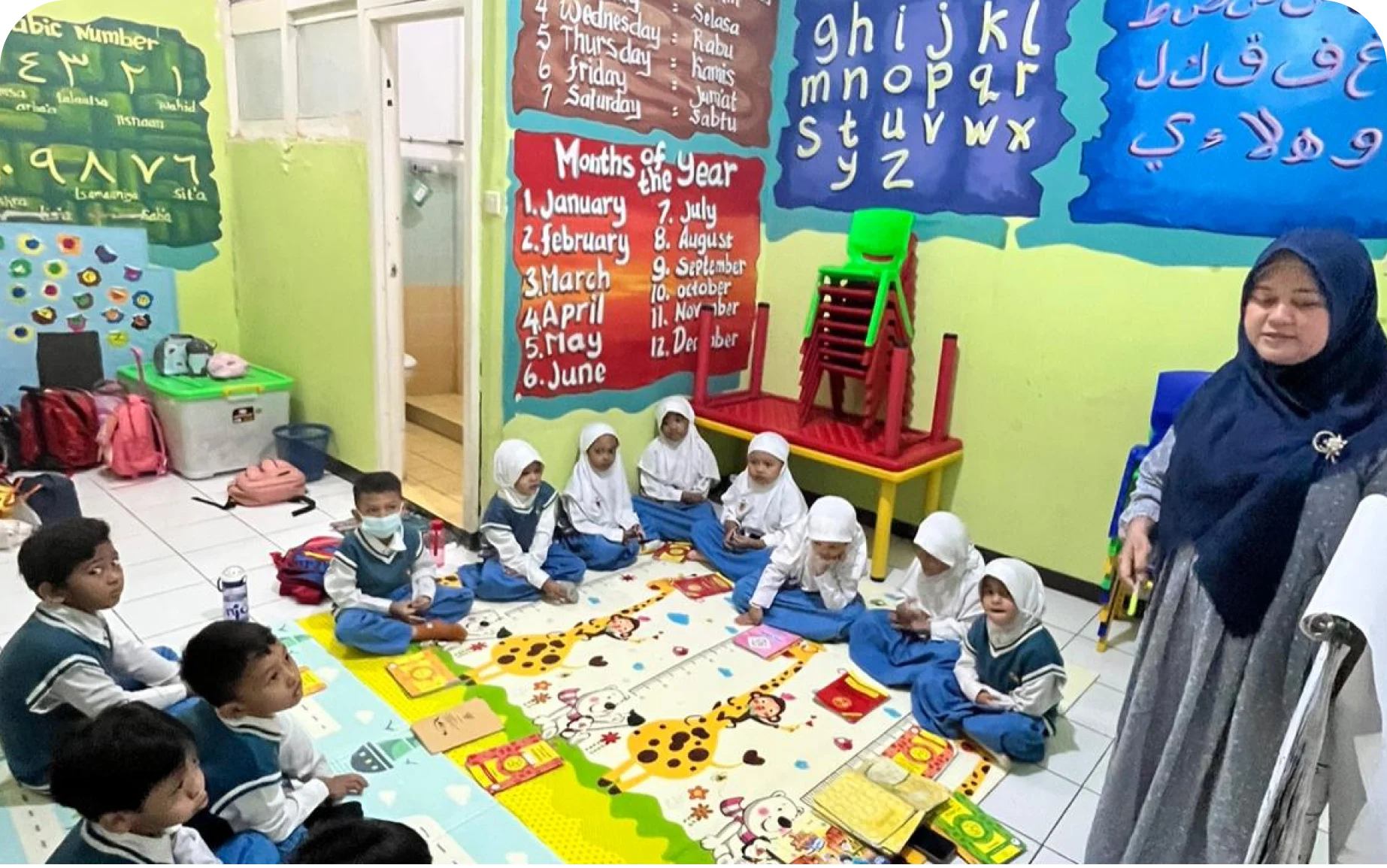 Ruang kelas ber-AC yang nyaman